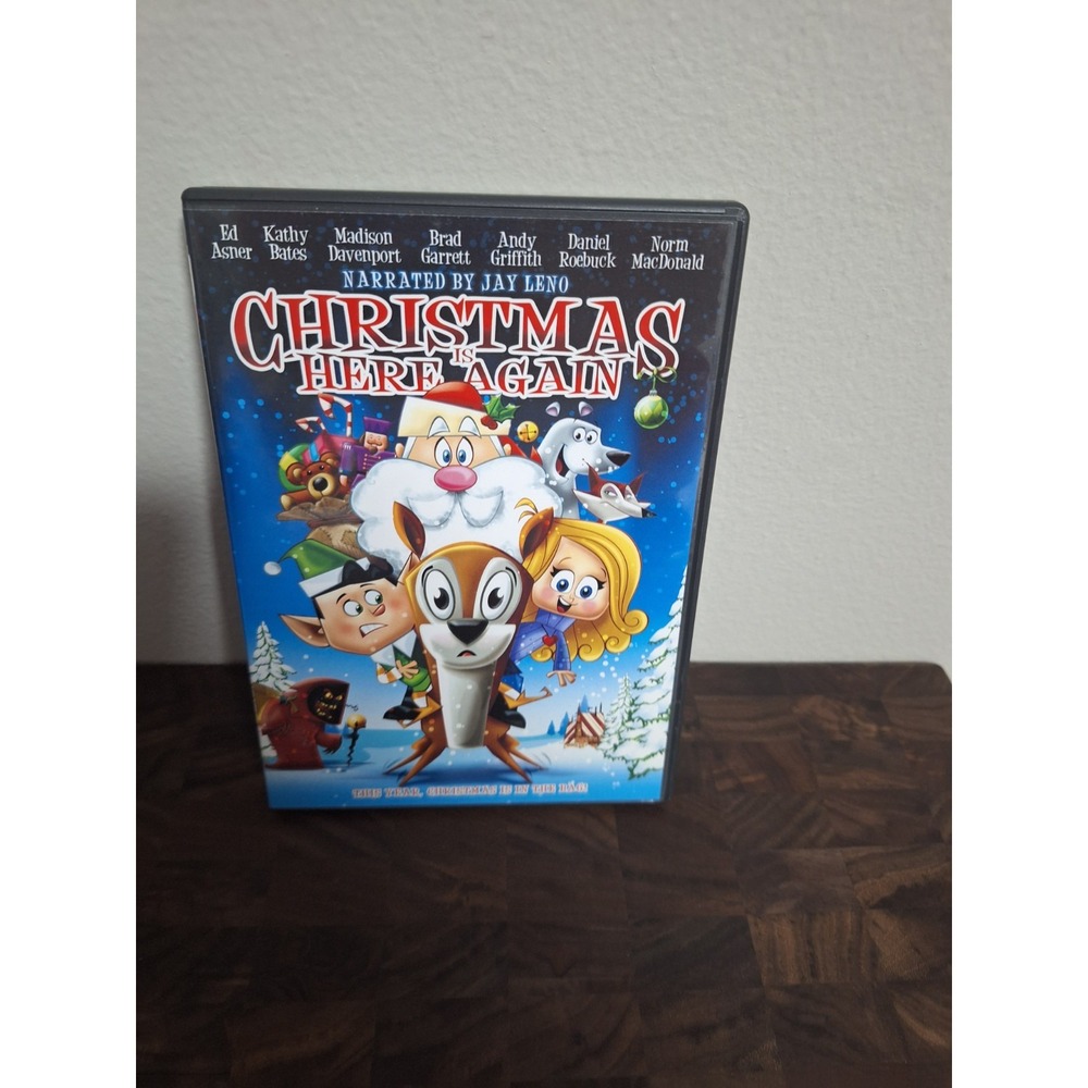 Christmas Is Here Again DVD Animated Holiday Movie Ed Asner Jay Leno Animated